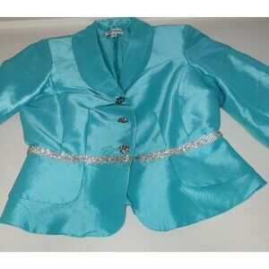 Nicolette Women Dress Jacket With Rhimestones Size 8